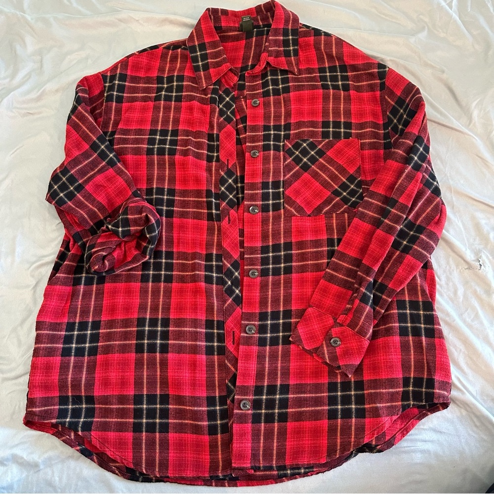 Wild Fable - Button Down Flannel - Red - Sz: S